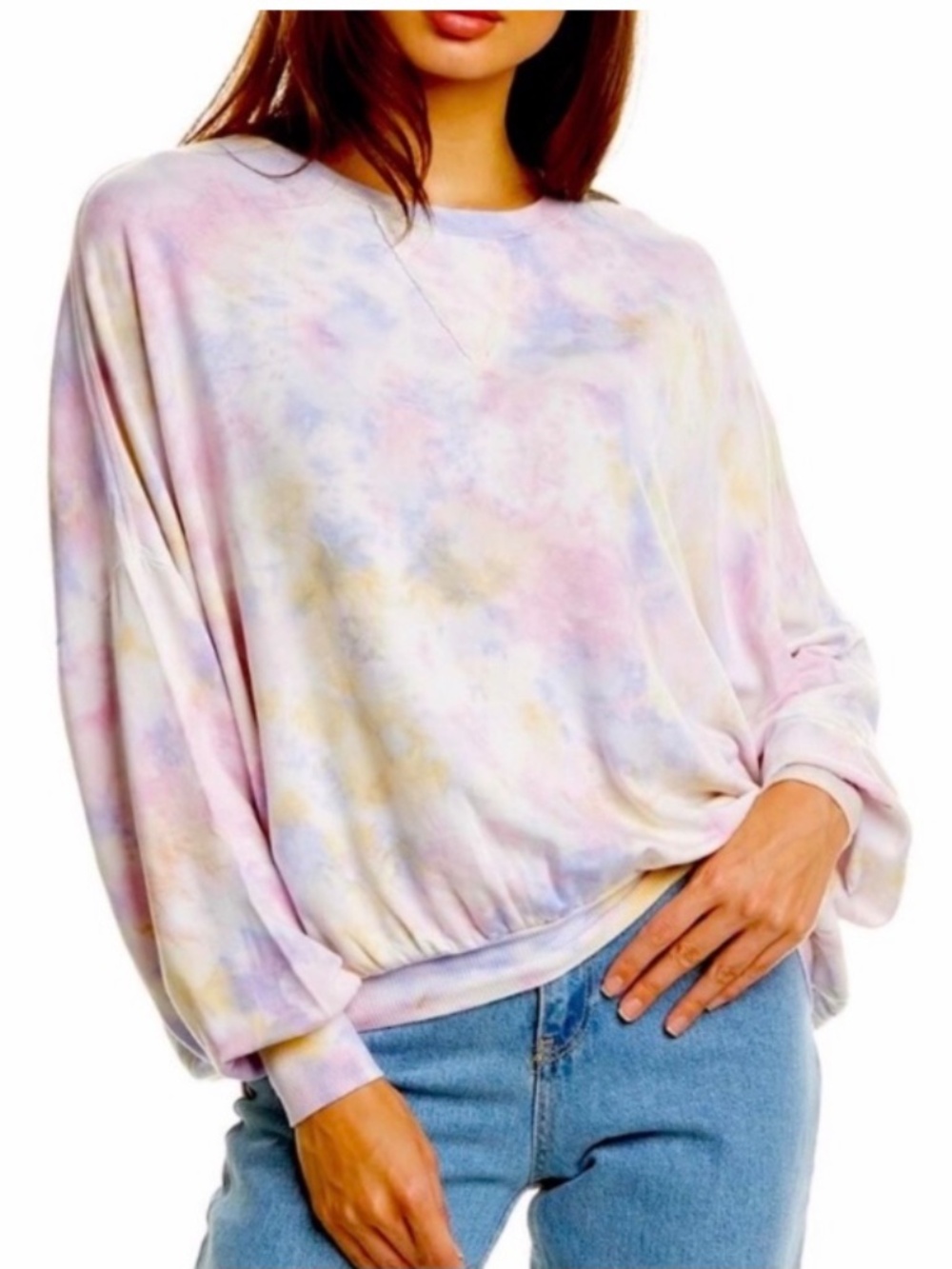 NWT Young, Fabulous, and Broke Juliette Tie Dye Sweater Size XS